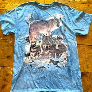 Large wolf T-shirt